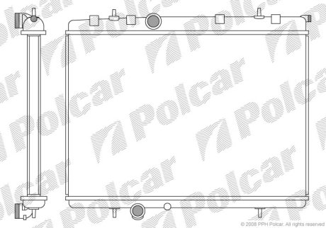 Радіатор охолодження POLCAR 572308-4