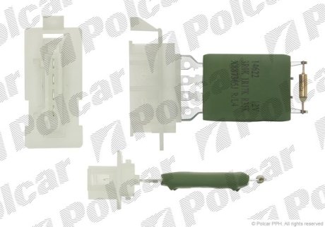 Резистор вентилятора POLCAR 5724KST-1 (фото 1)