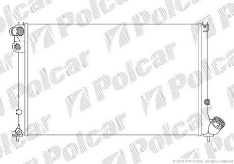 Радіатор охолодження POLCAR 574608-5