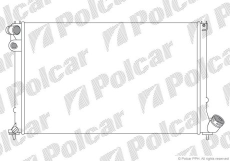 Радіатор охолодження POLCAR 574608A3