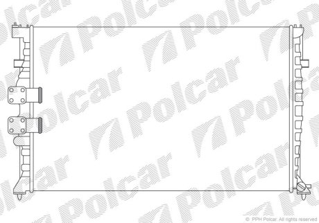 Радіатор охолодження POLCAR 574608A7