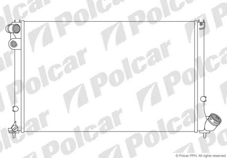 Радіатор охолодження POLCAR 574608B2