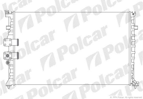 Радіатор охолодження POLCAR 575008A1
