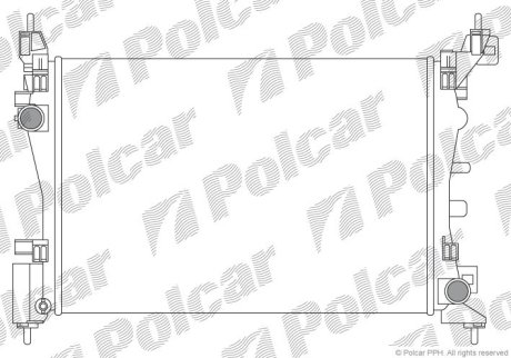 Радіатор охолодження POLCAR 576008A1 (фото 1)