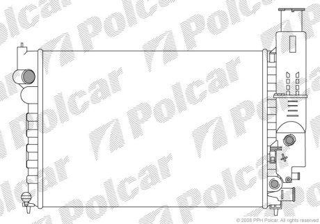 Радіатор охолодження POLCAR 576508-1