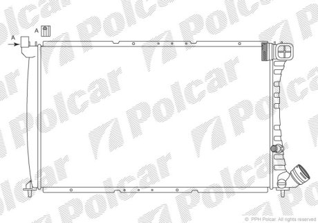 Радіатор охолодження POLCAR 576508A5 (фото 1)