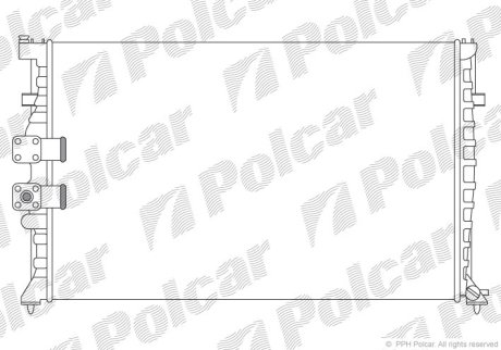 Радіатор охолодження POLCAR 576508A8