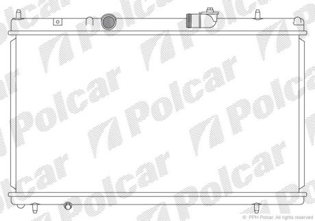 Радіатор охолодження POLCAR 576608-3 (фото 1)