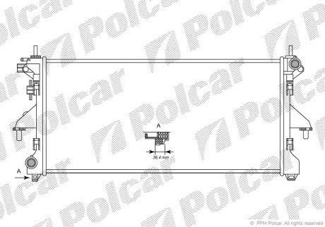 Радіатор охолодження POLCAR 577008-1