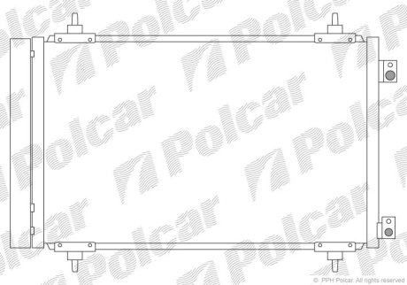 Радіатор кондиціонера POLCAR 5787K8C4S
