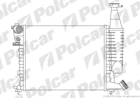 Радіатор охолодження POLCAR 579008-1