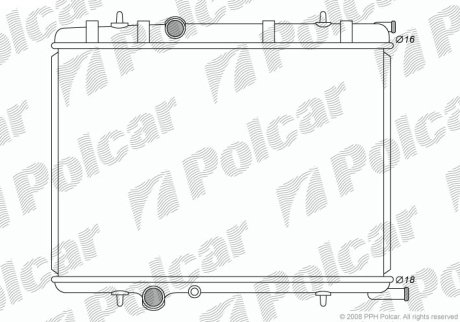 Радіатор охолодження POLCAR 579008-2 (фото 1)