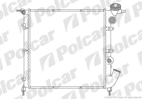 Радіатор охолодження POLCAR 600608-1