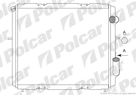 Радіатор охолодження POLCAR 600608-5