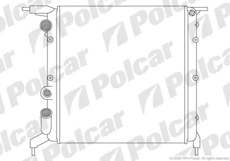 Радіатор охолодження POLCAR 600608A2