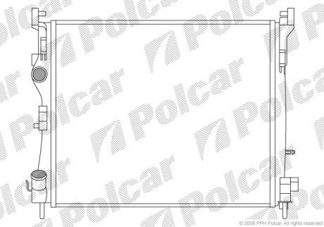 Радіатор охолодження POLCAR 6016082X