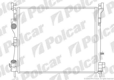 Радіатор охолодження POLCAR 601608A2 (фото 1)