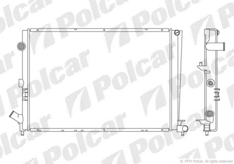 Радіатор охолодження POLCAR 603208A2