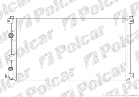 Радіатор охолодження POLCAR 604208A3