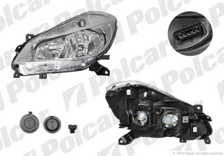 Фара основна POLCAR 6055107V