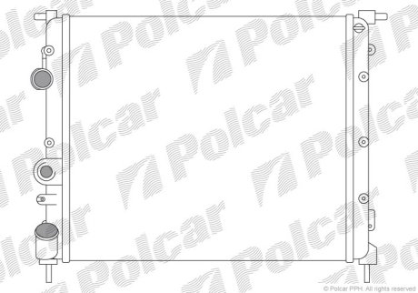 Радіатор охолодження POLCAR 606008A1 (фото 1)