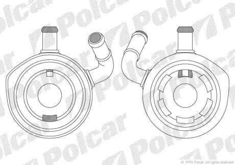 Радіатори масла POLCAR 6060L8-1