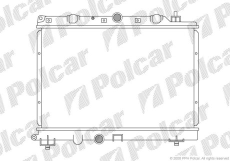 Радіатор охолодження POLCAR 634008-2