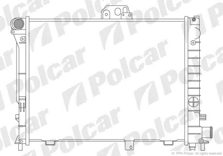 Радіатор охолодження POLCAR 652008-3 (фото 1)