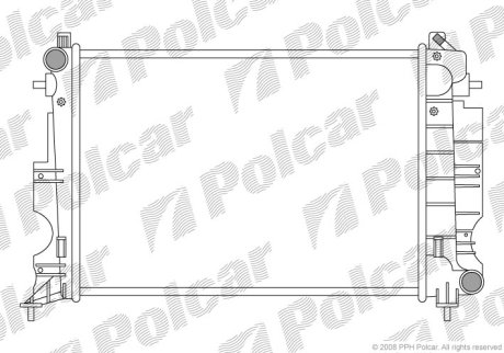 Радіатор охолодження POLCAR 652208-2