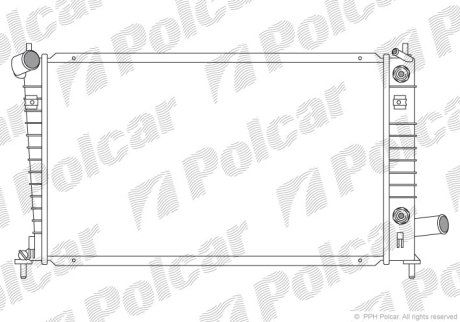 Радіатор охолодження POLCAR 652408-1