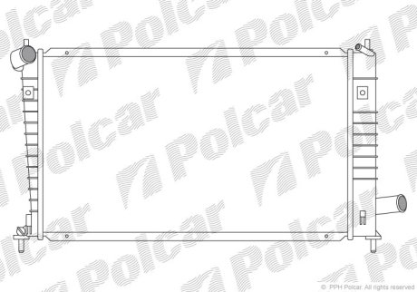 Радіатор охолодження POLCAR 652408-2