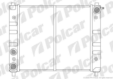 Радіатор охолодження POLCAR 671108-0