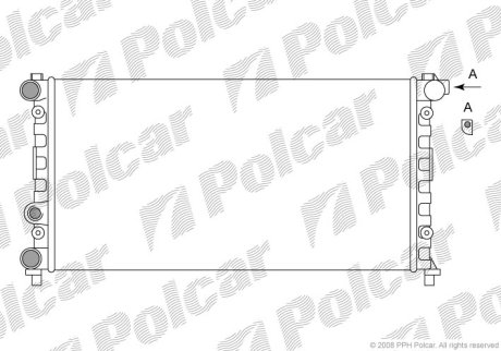 Радіатор охолодження POLCAR 671108A1