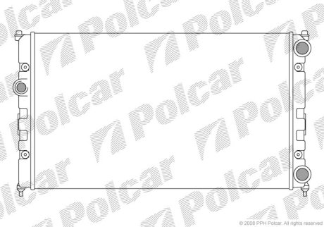 Радіатор охолодження POLCAR 671308-3