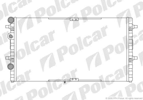 Радіатор охолодження POLCAR 671608A1