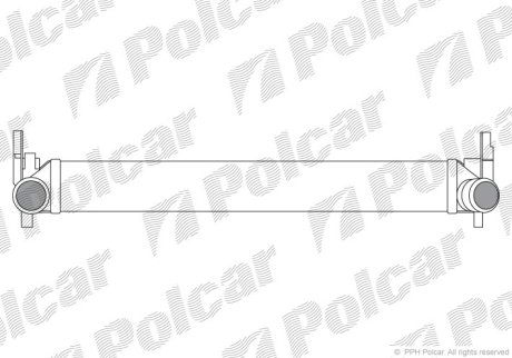 Радіатор повітря (Інтеркулер) POLCAR 6732J81X