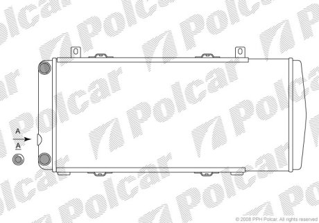 Радіатор охолодження POLCAR 691008-2