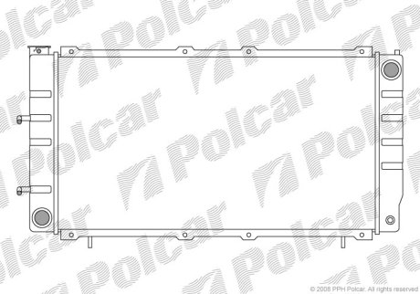 Радіатор охолодження POLCAR 720508-2