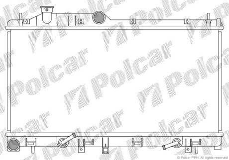 Радіатор охолодження POLCAR 720808-3