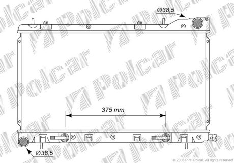 Радіатор охолодження POLCAR 7241081K