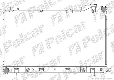 Радіатор охолодження POLCAR 724108-2 (фото 1)