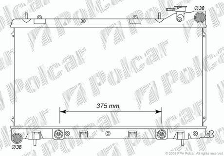 Радіатор охолодження POLCAR 7241082K (фото 1)