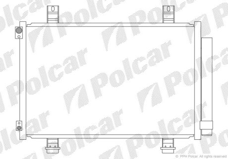 Радіатор кондиціонера POLCAR 7406K81K