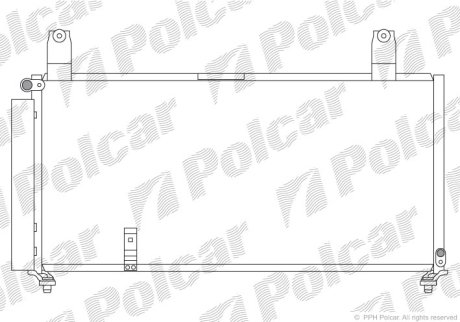 Радіатор кондиціонера POLCAR 7414K8C1