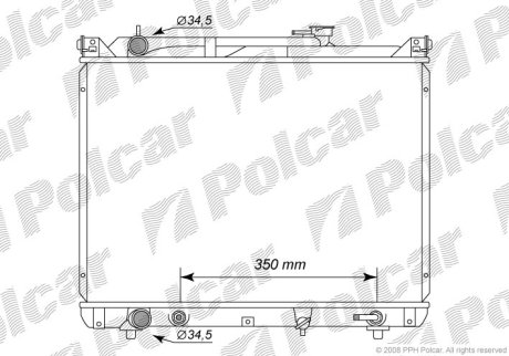 Радіатор охолодження POLCAR 742408-2