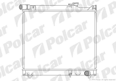 Радіатор охолодження POLCAR 742408-8 (фото 1)