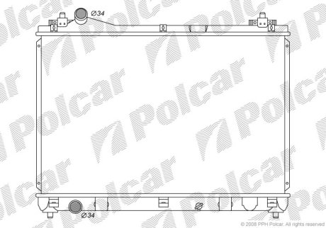 Радіатор охолодження POLCAR 7426081K