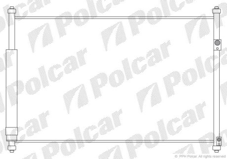 Радіатор кондиціонера POLCAR 7426K81K