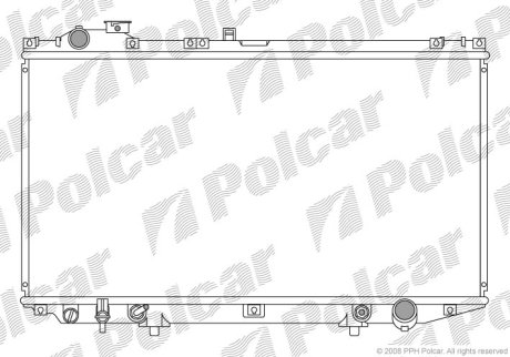 Радіатор охолодження POLCAR 802108-1 (фото 1)