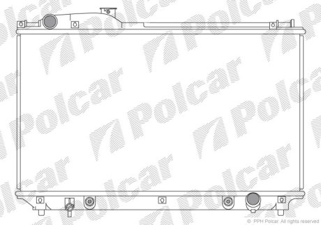 Радіатор охолодження POLCAR 804208-1 (фото 1)